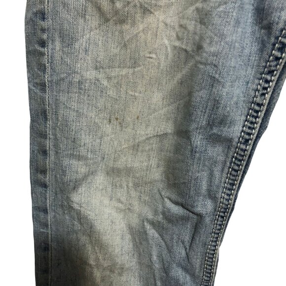 BKE Denim Carter Mens Blue Light Wash Jeans Straight Fit 100% Cotton Size 30S - Picture 2 of 5